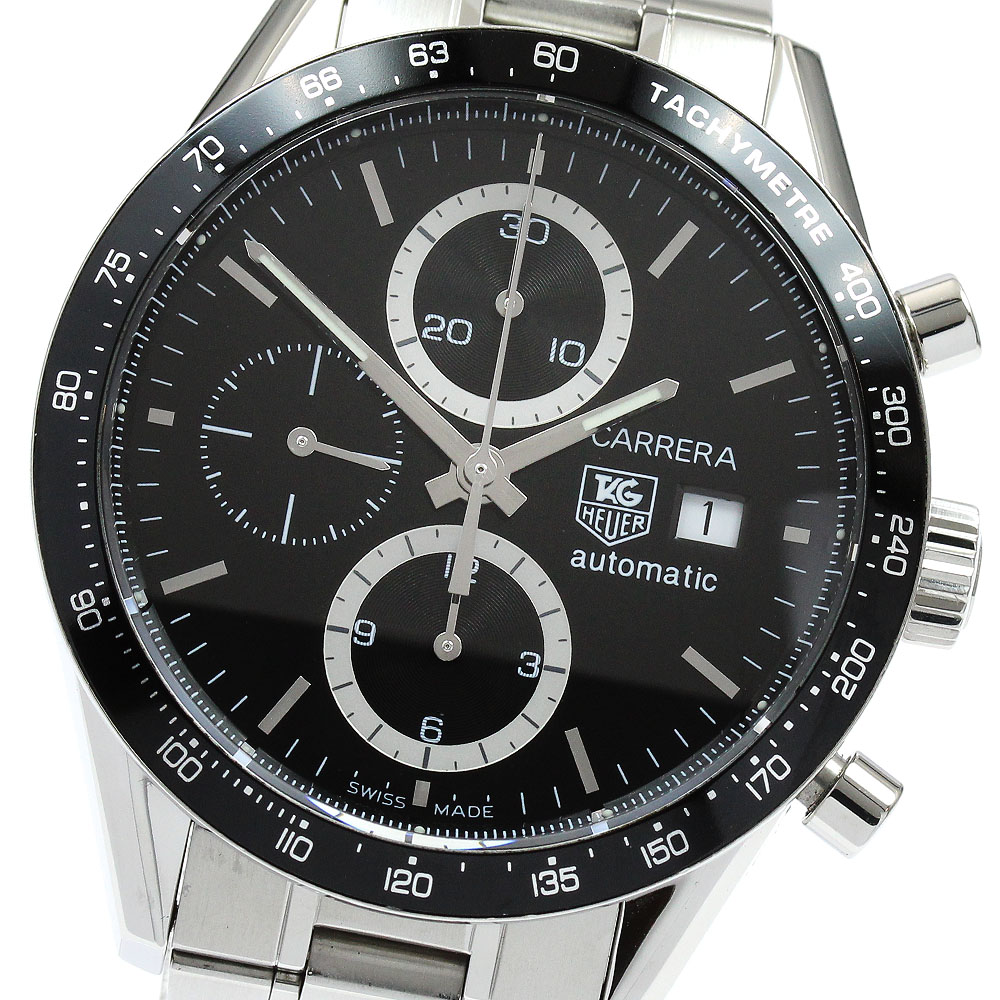 タグホイヤー TAG HEUER CV2010 カレラ クロノグラフ 自動巻き メンズ 良品 _890318【中古】