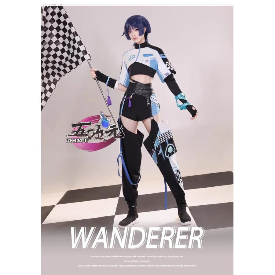 原神　コスプレ　スカラマシュ　放浪者　コスプレ　衣装　ウイッグ　追加可