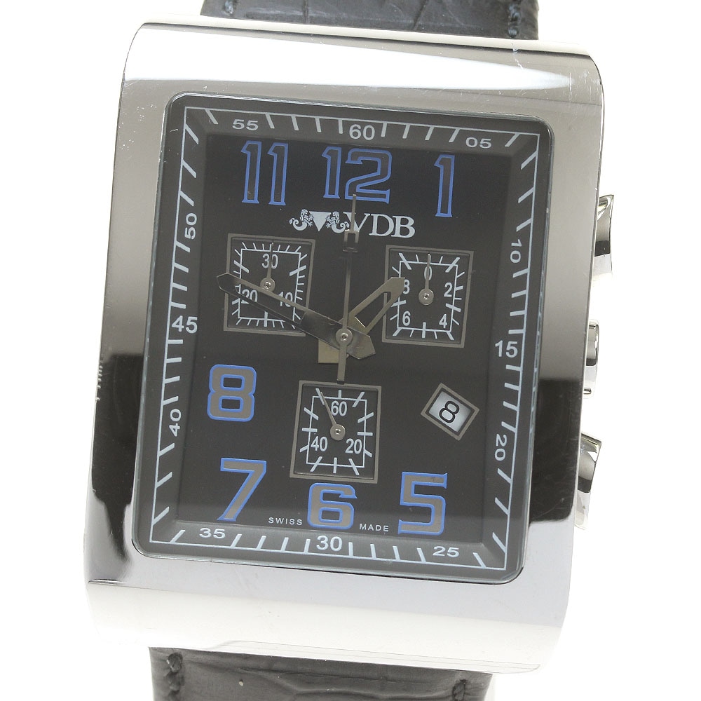 ヴァンデルボーヴェデ VAN DER BAUWEDE レクタンギュラー クロノグラフ クォーツ メンズ _837752【中古】