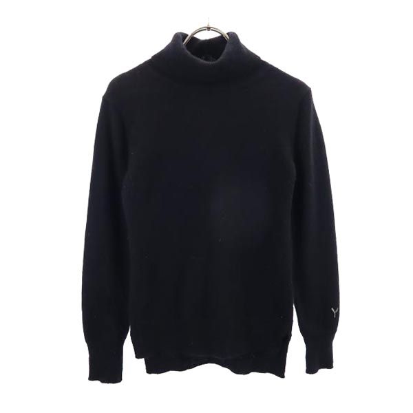 ウール 長袖 ニット 2 黒 レディース