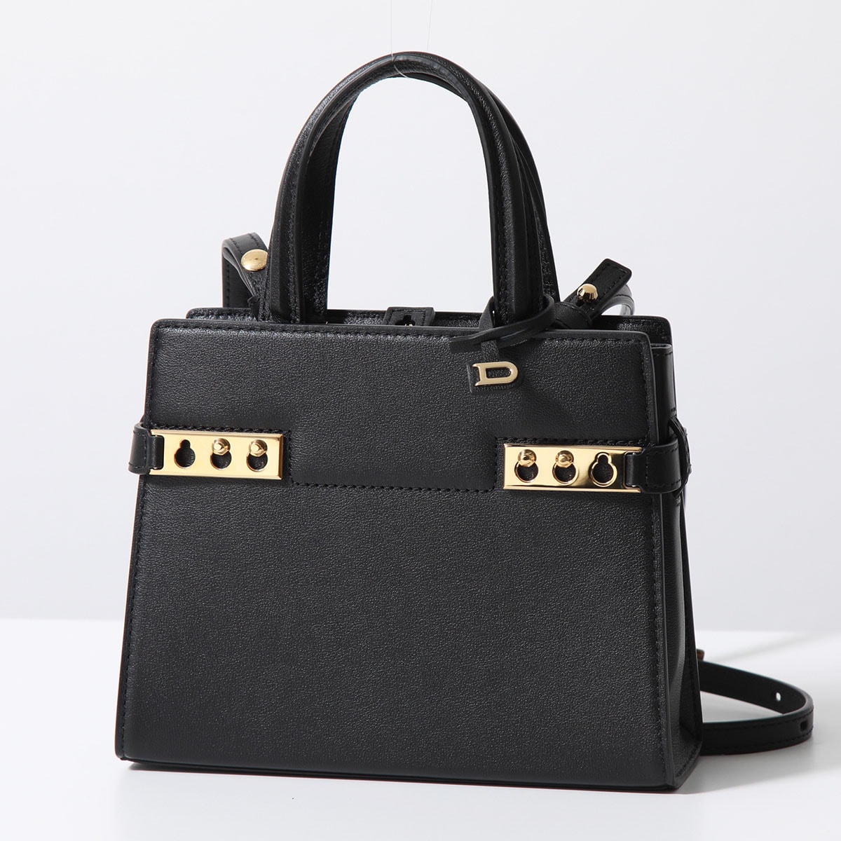 DELVAUX デルヴォー ショルダーバッグ Tempte Crush Small タンペート AA0646BQS0 レディース Silky Calf レザー ポシェット 鞄 99ZDO/Noir
