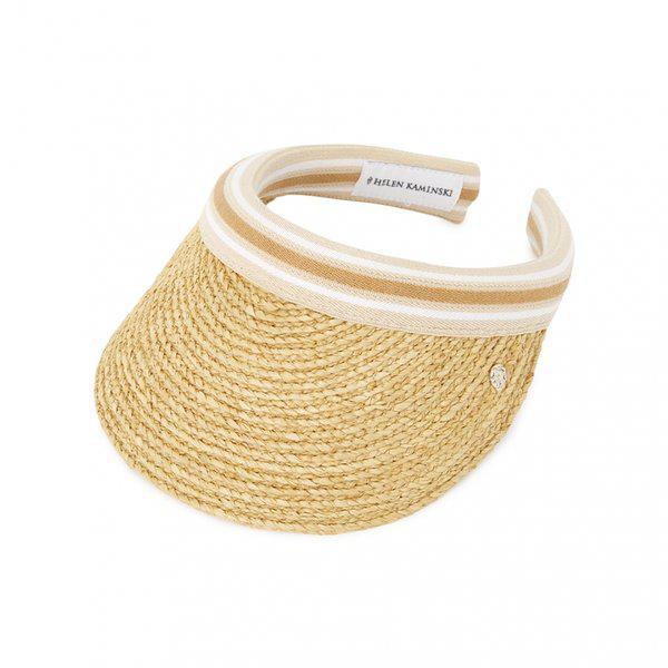 [シーズン限定] 26SS ビアンカ 8 バイザー HAT52203 NATURAL NOUGAT STRIPE