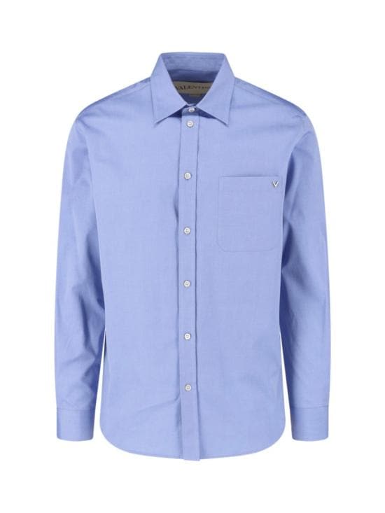 VALENTINO GARAVANI Men Shirts 8V0ABB84BH20DX Blue