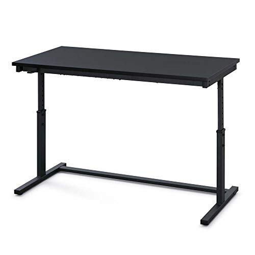 アイリスオーヤマ パソコンデスク PCデスク 昇降デスク 昇降サイドテーブル おしゃれ デスク 机 オフィス 幅120cm UDD-1200 ブ