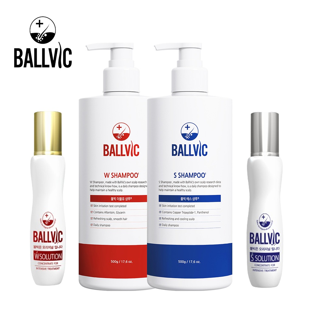 [BallVic] S/W Shampoo 500g And S/W Solution 50g / Anti Hair Loss / Hair Loss Management/ Hair Care