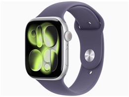 アップル / APPLE Apple Watch Series 11 GPSモデル 46mm MEVA4J/A [シルバー・パープルフォグスポーツバンド M/L]