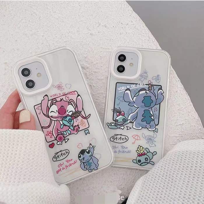 【1つ買うと10個もらえる】Beautyiphone14 ProケースStitch かわいいスティッチカップルソフトケースiphone13ケースiphone12ケースiphone11ケース