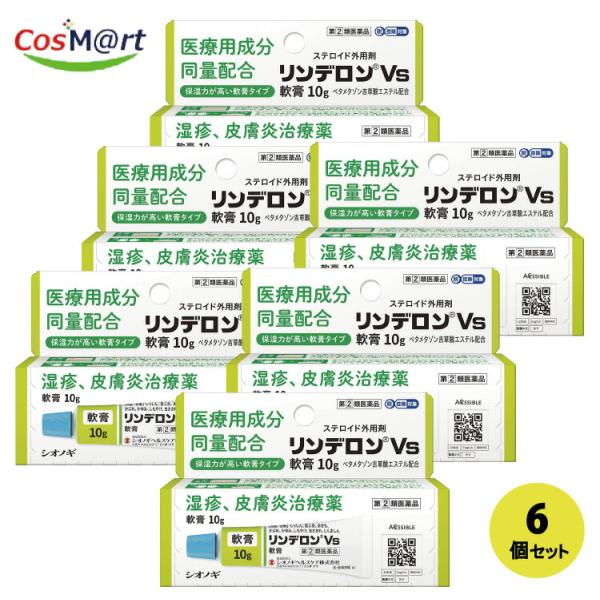 【6個セット】 【指定第2類医薬品】 リンデロンＶＳ軟膏　10g (4987904100844-6)