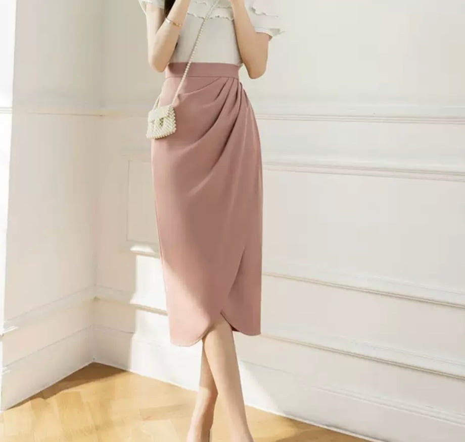 スカート ロングスカート ペンシルスカート タイトスカート タックスカート ミモレ スリム タイト 細身 ストレート Iライン スリット 前開き かわいい 大人可愛い きれいめ シンプル 大人 上品