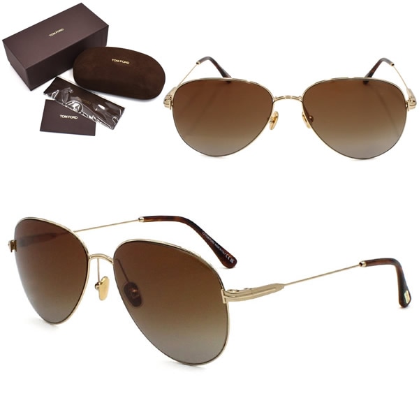 サングラス FT0993/S 32F 59 サングラス EYEWEAR アジアンフィット ユニセックス ゴールド ブラウングラデーショングレー