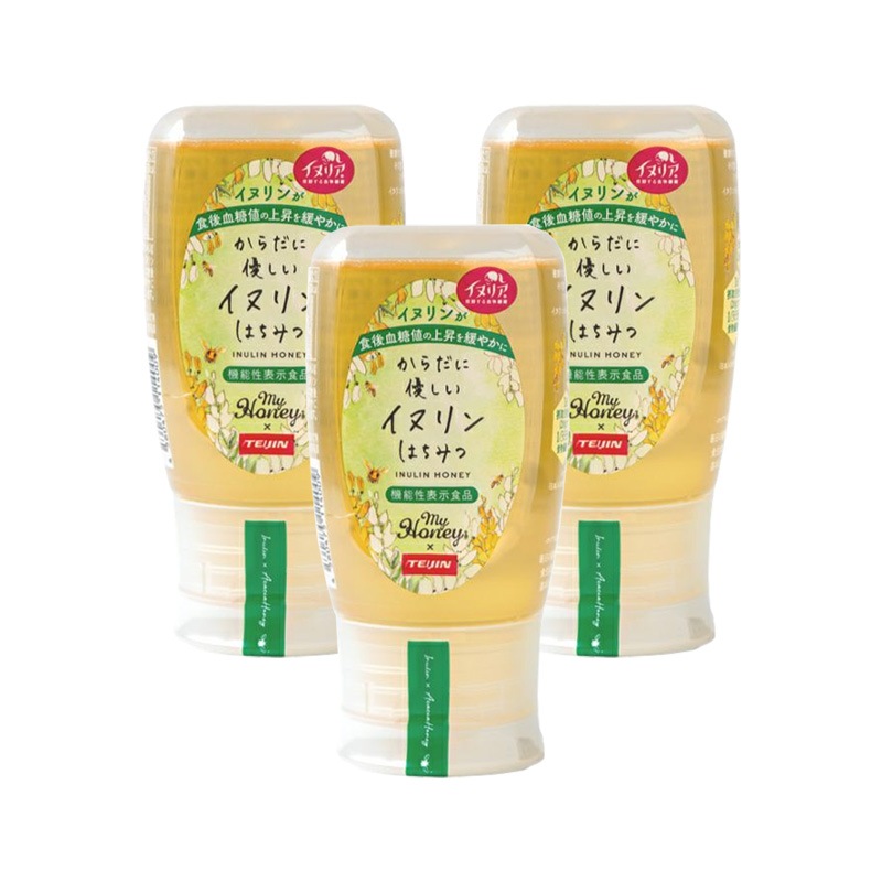 からだに優しいイヌリンはちみつ 300g 3本セット イヌリンハニー チューブボトル 生はちみつ 蜂蜜