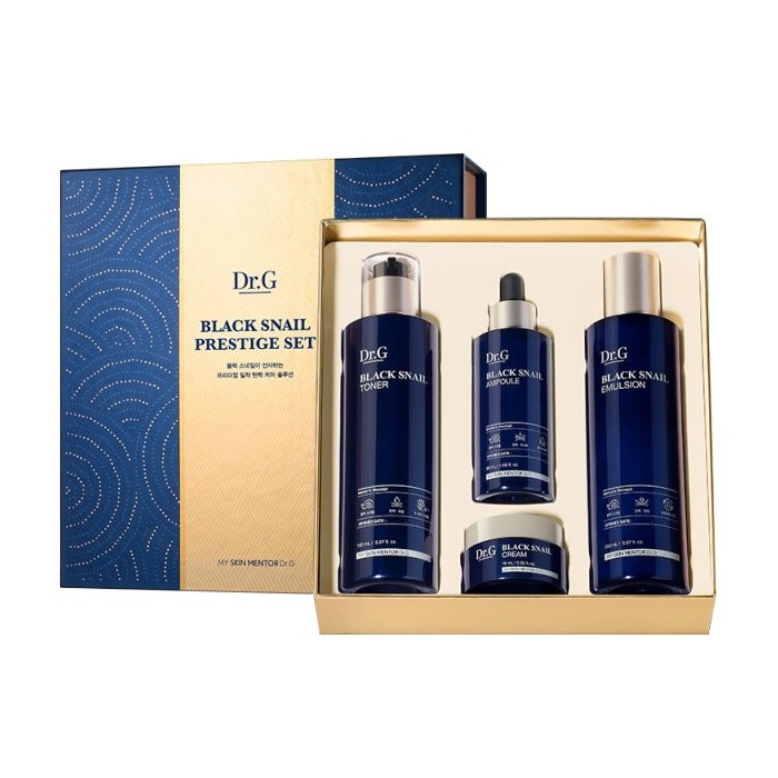 ブラックスネイル化粧水150ml+乳液150ml+アンプル50ml+クリーム(mini)15ml４種セット