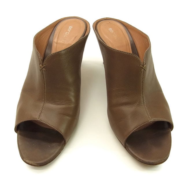 サンダル /靴 /37/オープントゥ チャコール 中古