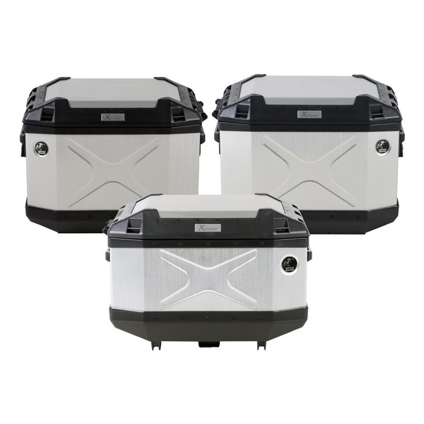 XPLORER 3BOXセット トップケース45+サイドケース40 シルバー