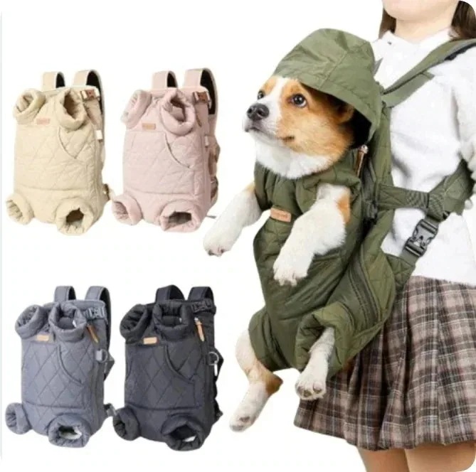 ペットキャリーバッグ リュック型 厚地 通気 抱っこ紐 猫用 犬用 旅行 お出かけ便利
