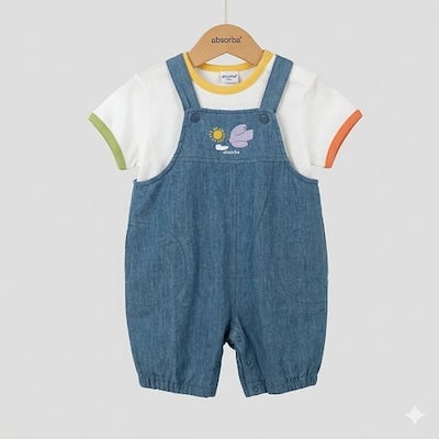 アブソルバ (26年 S/S 百日.誕生日ギフト) エタン オーバーオール セット//A1321201