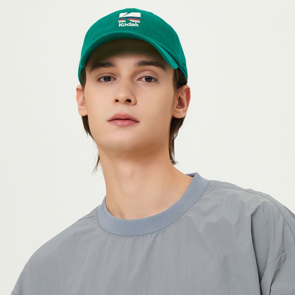 コダックアパレル レインボー刺繍キャップ GREEN