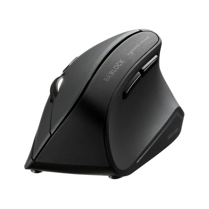 抗菌静音 Bluetooth エルゴノミクスマウス 5ボタン MA-ERGBTK11