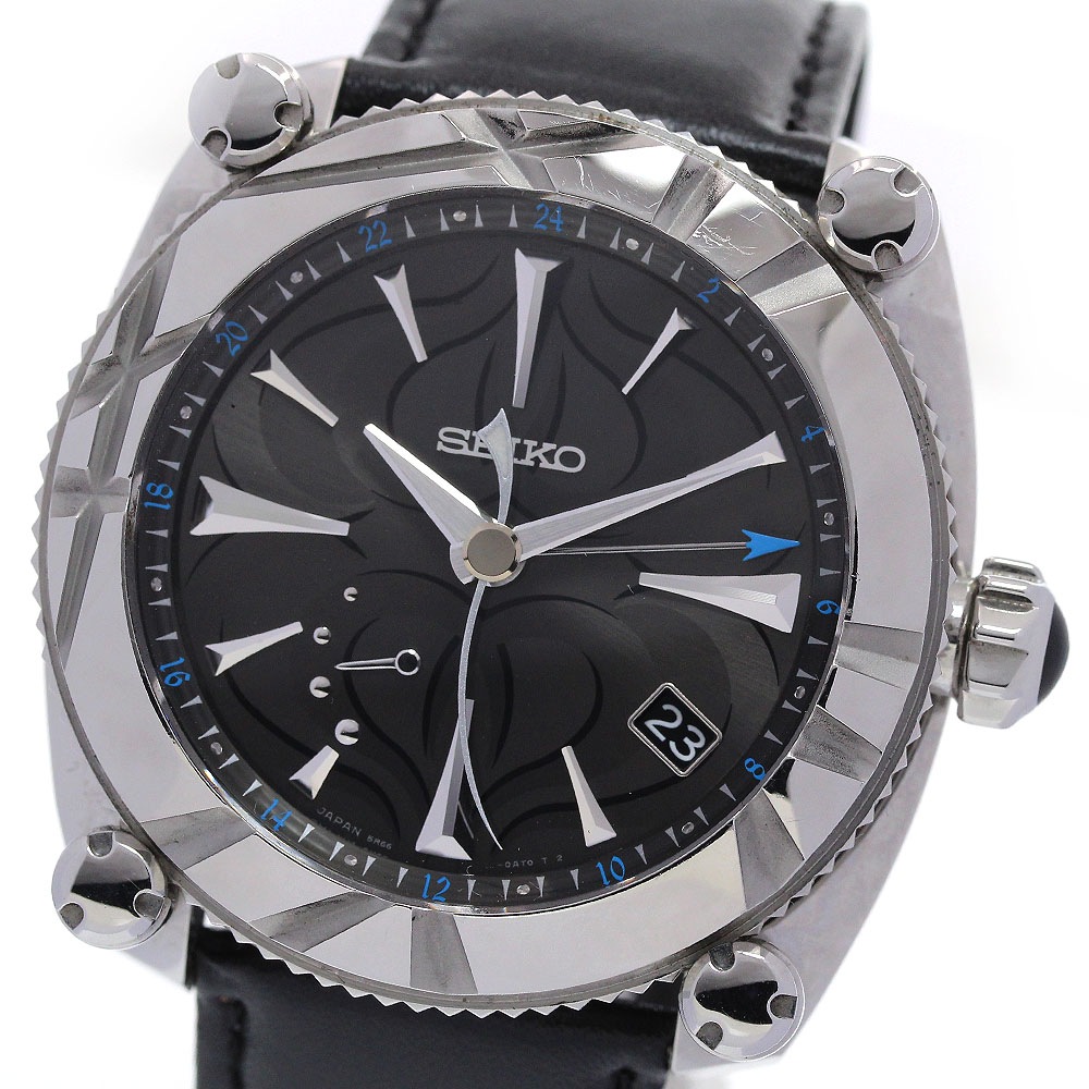 セイコー SEIKO SBLA077/5R66-0AZ0 ガランテ パワーリザーブ スプリングドライブ メンズ 保証書付き_848493【中古】