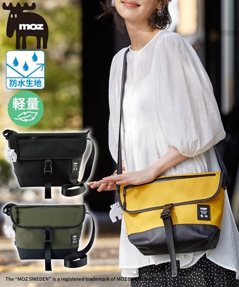 ショルダーバッグ moz　防水ショルダーバッグ 肩ひも長め
