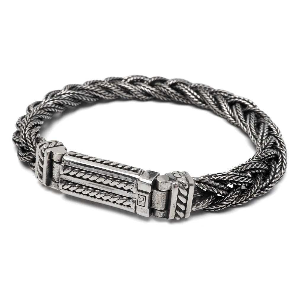 シルバー925 編み込みブレスレット [bs286]