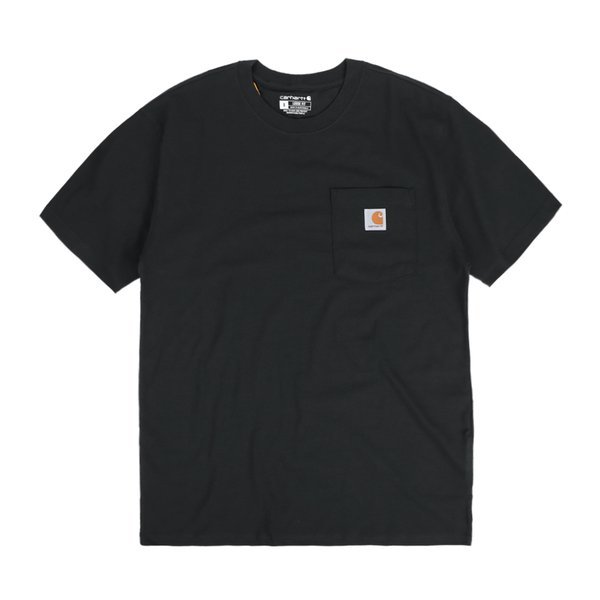 [カールハート]K87 ブラック ポケット Tシャツ
