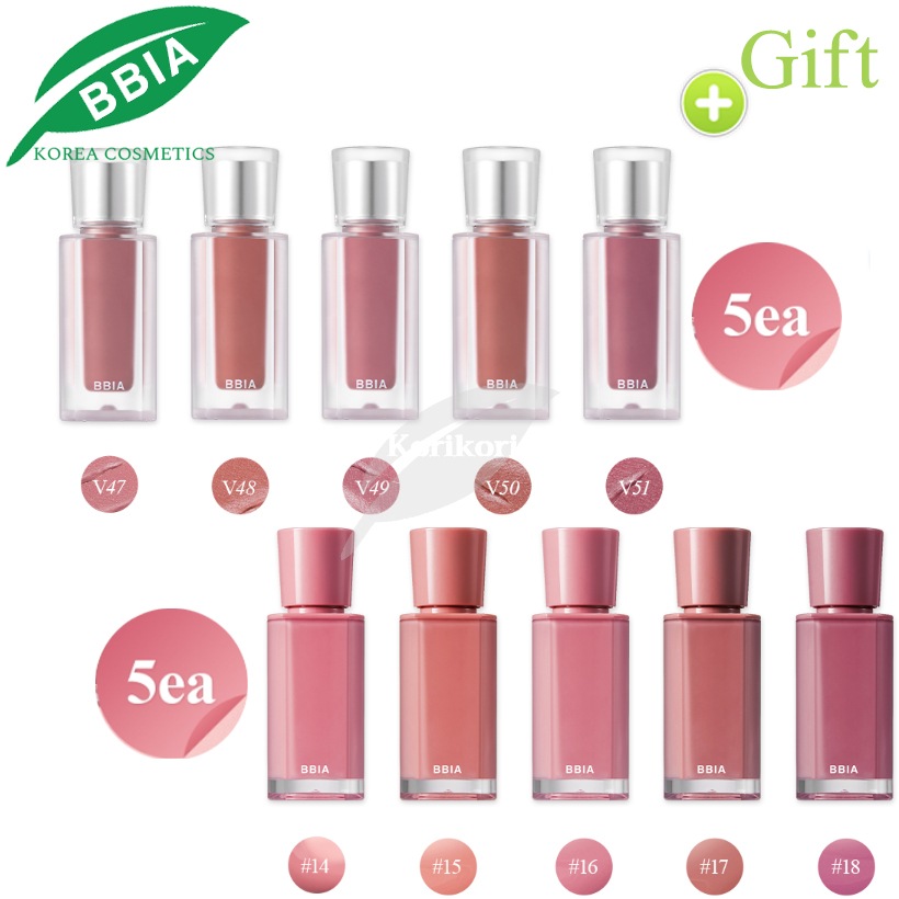 5個 グローティント 5 GlowTint 5 Colors /5個 MLBB ラストベルベットティント 5色 last Velvet Tint 5 Colors