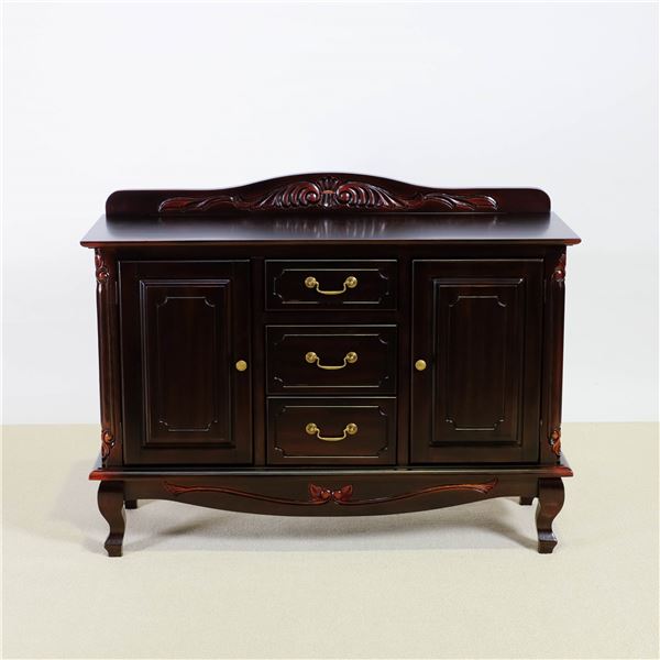 キャビネット/収納棚 約幅110x奥行40x高さ85.5cm ブラウン 完成品 47,149円