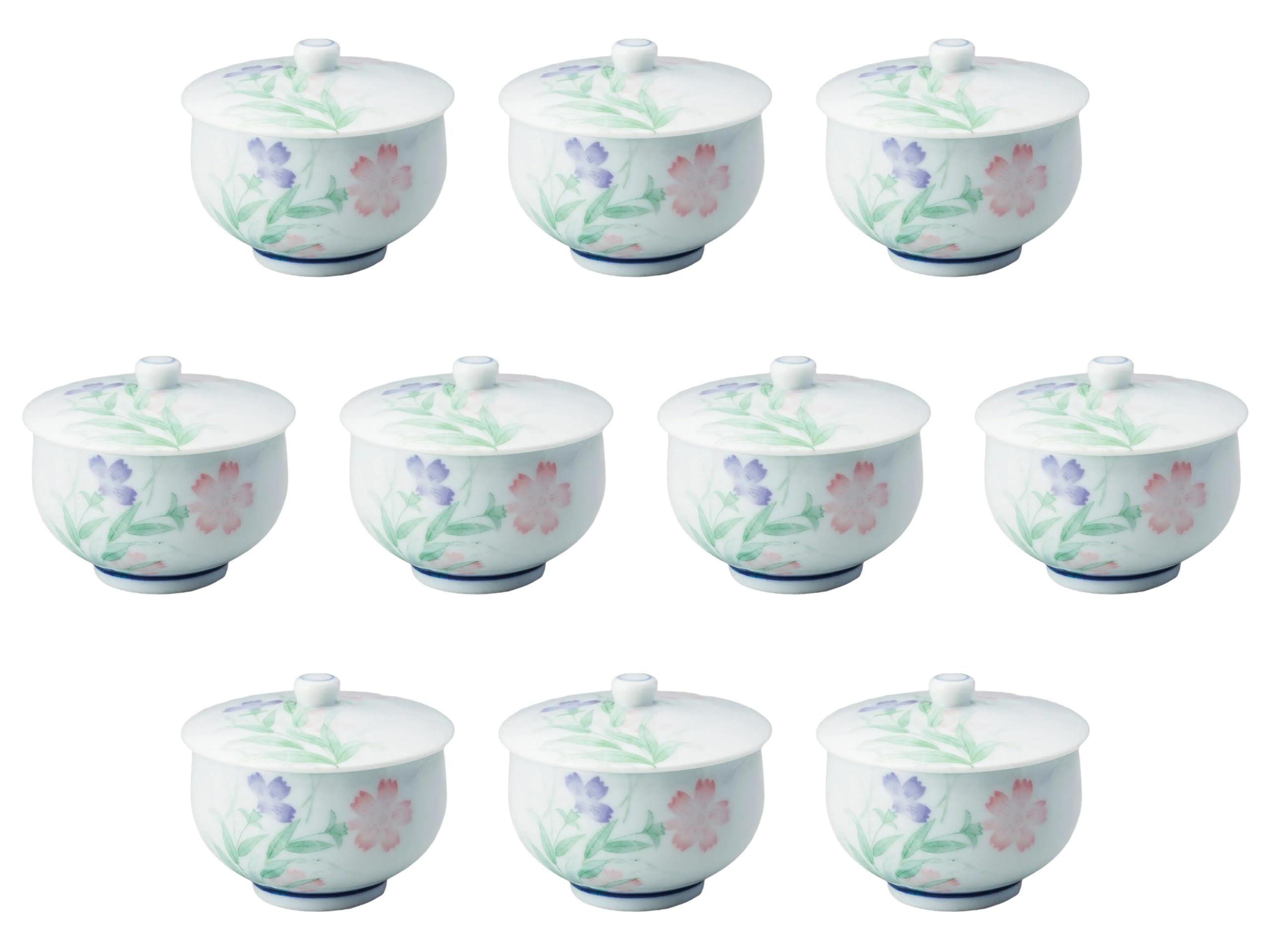 10個セット ナデシコ蓋付千茶 [ 8.2×7.5(160) ] 煎茶 セトモノホンポ(Setomonohonpo)
