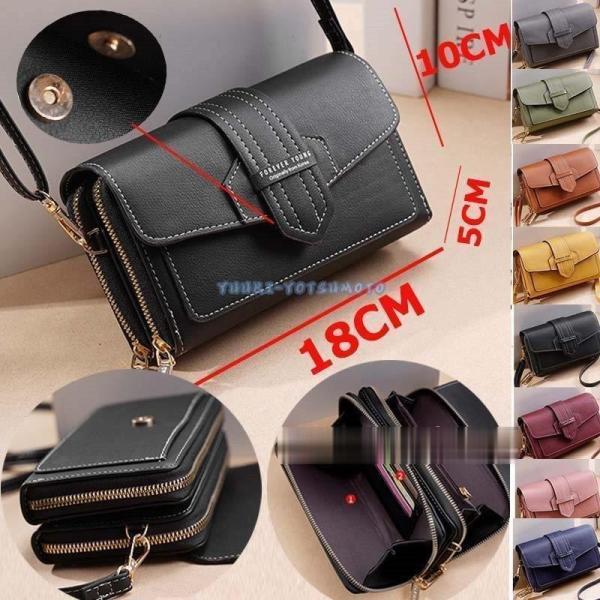 ショルダーバッグ レディースポシェット ミニバッグ スマホポシェット レザーバッグ 斜めがけ お財布ポシェット ウォレットかわいい 携帯 スマホバッグ