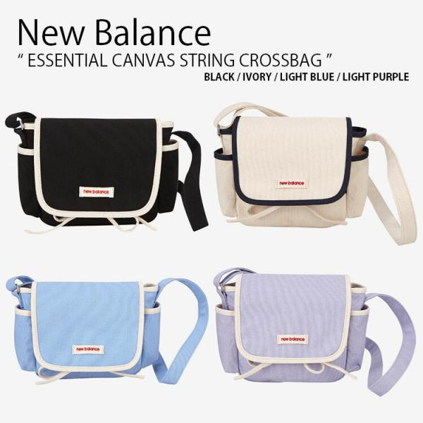 NBGCDAE502 レディース ショルダー かばん ESSENTIAL CANVAS STRING CROSSBAG クロスバッグ 肩掛けかばん ブラック アイボリー ブルー パープル 女性用