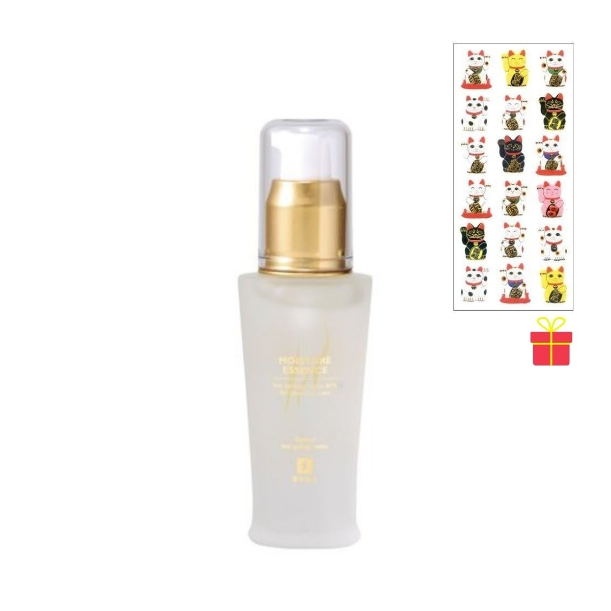 【温泉コスメ】観音温泉 モイスチャーエッセンス 40ml【2個セット】【金運招き猫シール1枚付】美容液 温泉水配合 ヒアルロン酸 国産