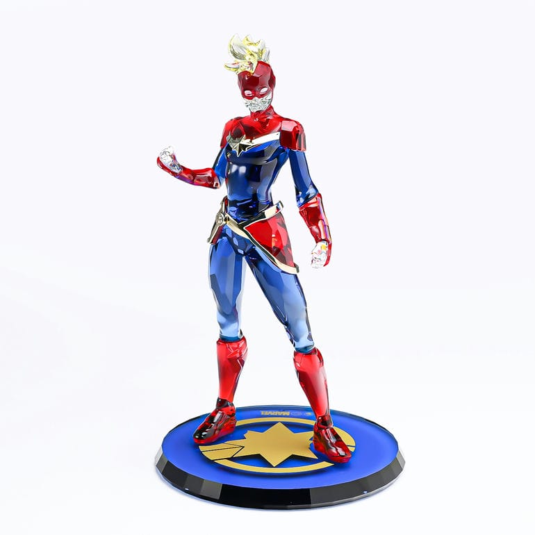 クリスタルフィギュア マーベル キャプテンマーベル レッド ブルー 5677461 インテリア オブジェ 置物 44,880円