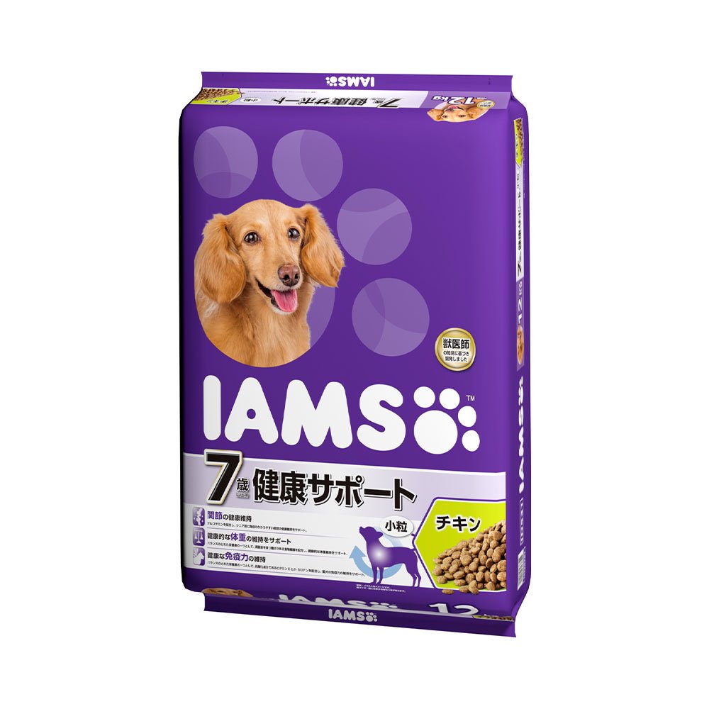 ドッグフード　７歳以上用　健康サポート　チキン　小粒　１２ｋｇ　正規品　高齢犬用　お一人様１点限り　ＣＲＣ45―05―40―01―30