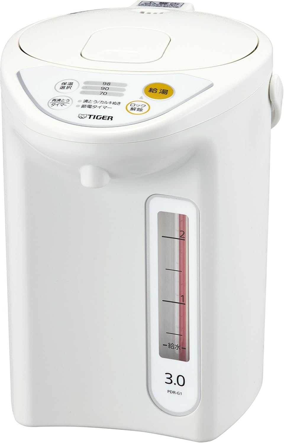 タイガー 魔法瓶 マイコン 電気 ポット 3L ホワイト PDR-G301-W Tiger