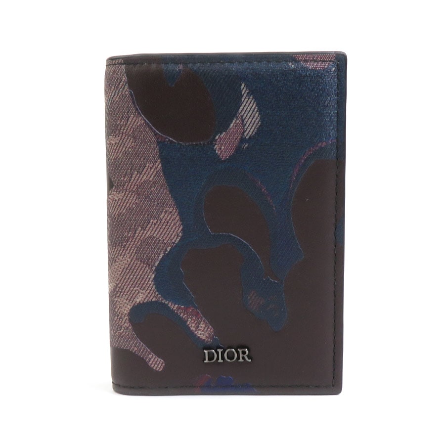 クリスチャンディオール Christian Dior カードケース Peter Doigコラボ レザー マルチカラー メンズ h30627j