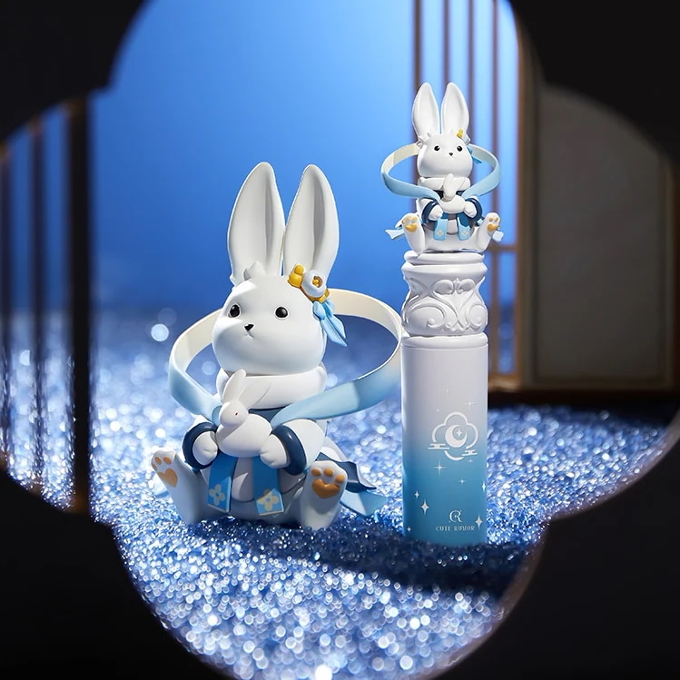 リップスティック 翡翠うさぎリップスティック 秋限定 可愛い ガーリー リップグロス 保湿 リップスティックプレゼント うさぎのフィギュア