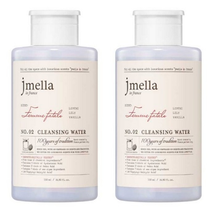 イン フランス ファムファタール クレンジングウォーター, 500ml x 2個