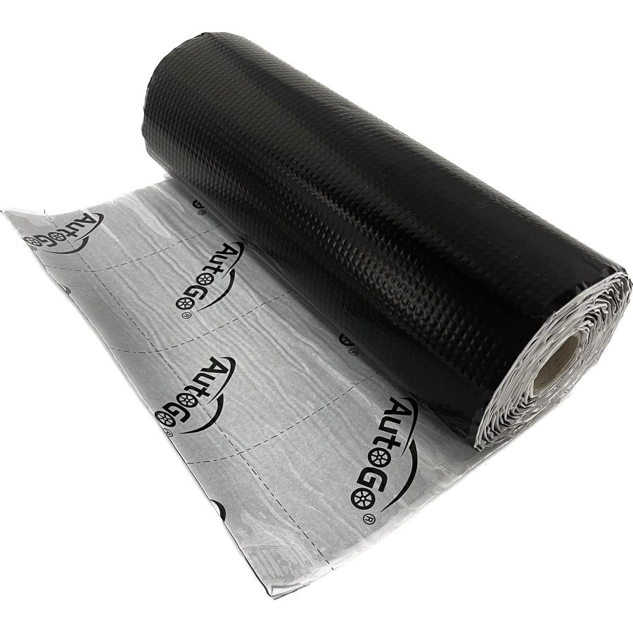制振シート 車 デットニング材 【制振吸音断熱】 厚み2.3mm×幅46CM×長さ5M 表面アルミ箔 裏面ブチル材テープ ハサミでカット可能 接着剤が不要 爆買