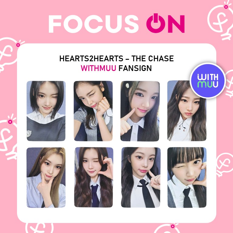 [FANSIGN] HEARTS2HEARTS H2H THE CHASE WITHMUU OFFLINE FANSIGN PHOTOCARD SET