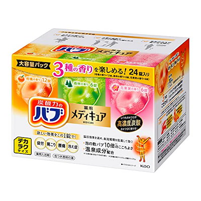 他サイト： デカラクサイズ バブ メディキュア 24錠入 高濃度炭酸入浴剤 温泉成分配合 [医薬部外品]の商品画像