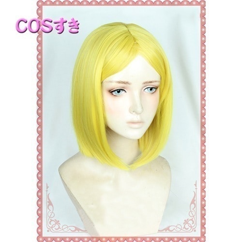 【秦】【2点購入で150OFF】【新品開催 】宝石国　イエローダイヤモンド イエロ コスプレウィッグ かつら Cosplay イベント ハロウイン パーティー 変装用
