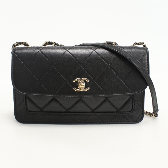 【中古】チェーン マトラッセ CH92580 ショルダーバッグ ラムスキン チェーンショルダーバッグ J4ECLN0C レディース Aランク