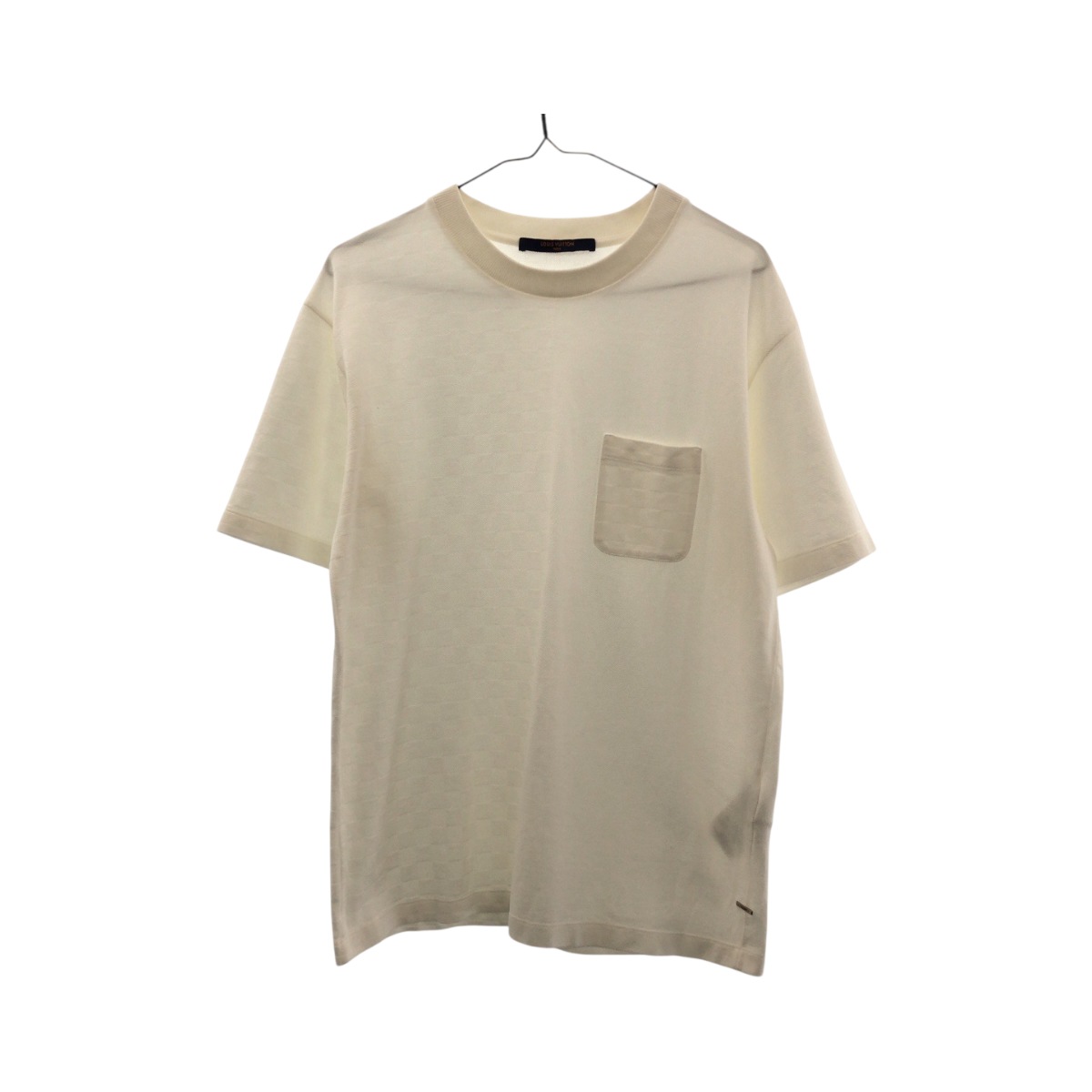 超美品 21SS ハーフダミエ サイズM ホワイト コットン RM211Q VHI HJY40W 半袖Tシャツ クルーネック メンズ 503971