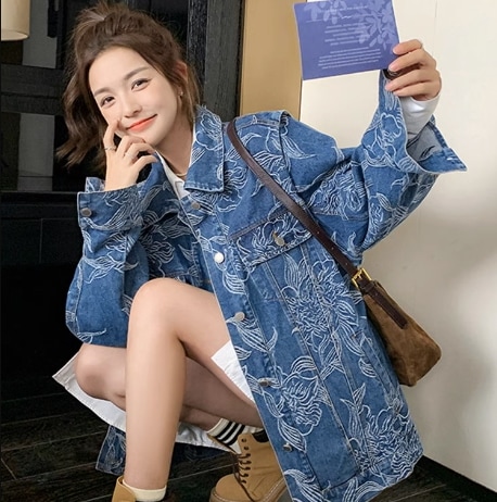 レディース ジャケット デニム Gジャン 長袖 襟付き オーバーサイズ ボタン ヴィンテージ デニム ブルーデニム かわいい 大人可愛い きれいめ 上品 おしゃれ かっこいい こなれ感 ガーリー