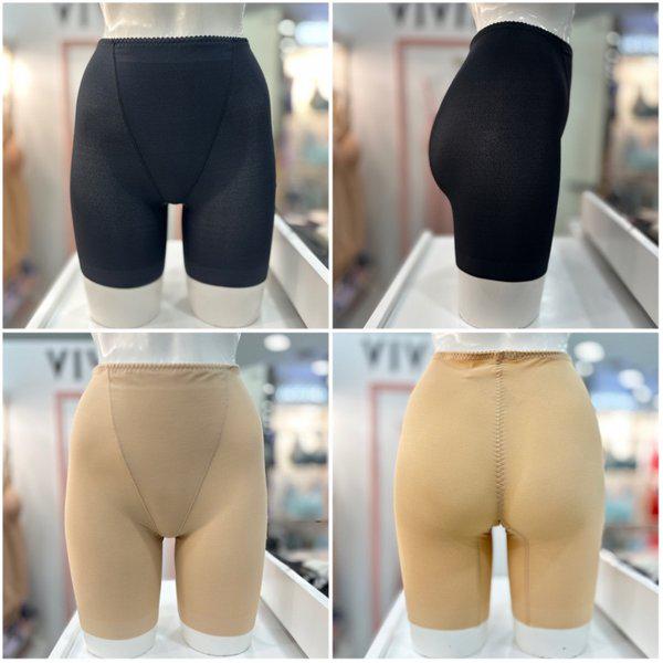 2種中（択1）BBMジャカード生地ロング四角ガードルパンツGP300L_DG