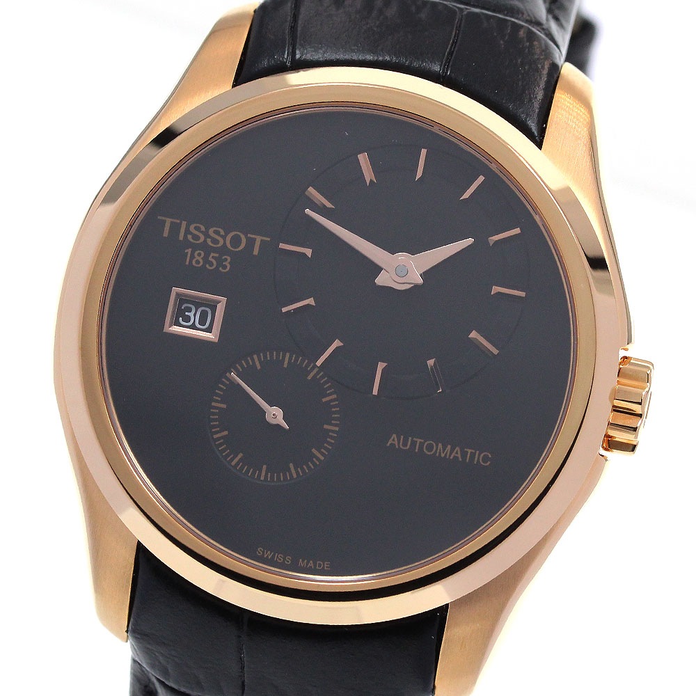 ティソ TISSOT T035.428.36.051.00 クチュリエ デイト スモールセコンド 自動巻き メンズ 未使用品 箱・保証書付き_846513【中古】 47,400円