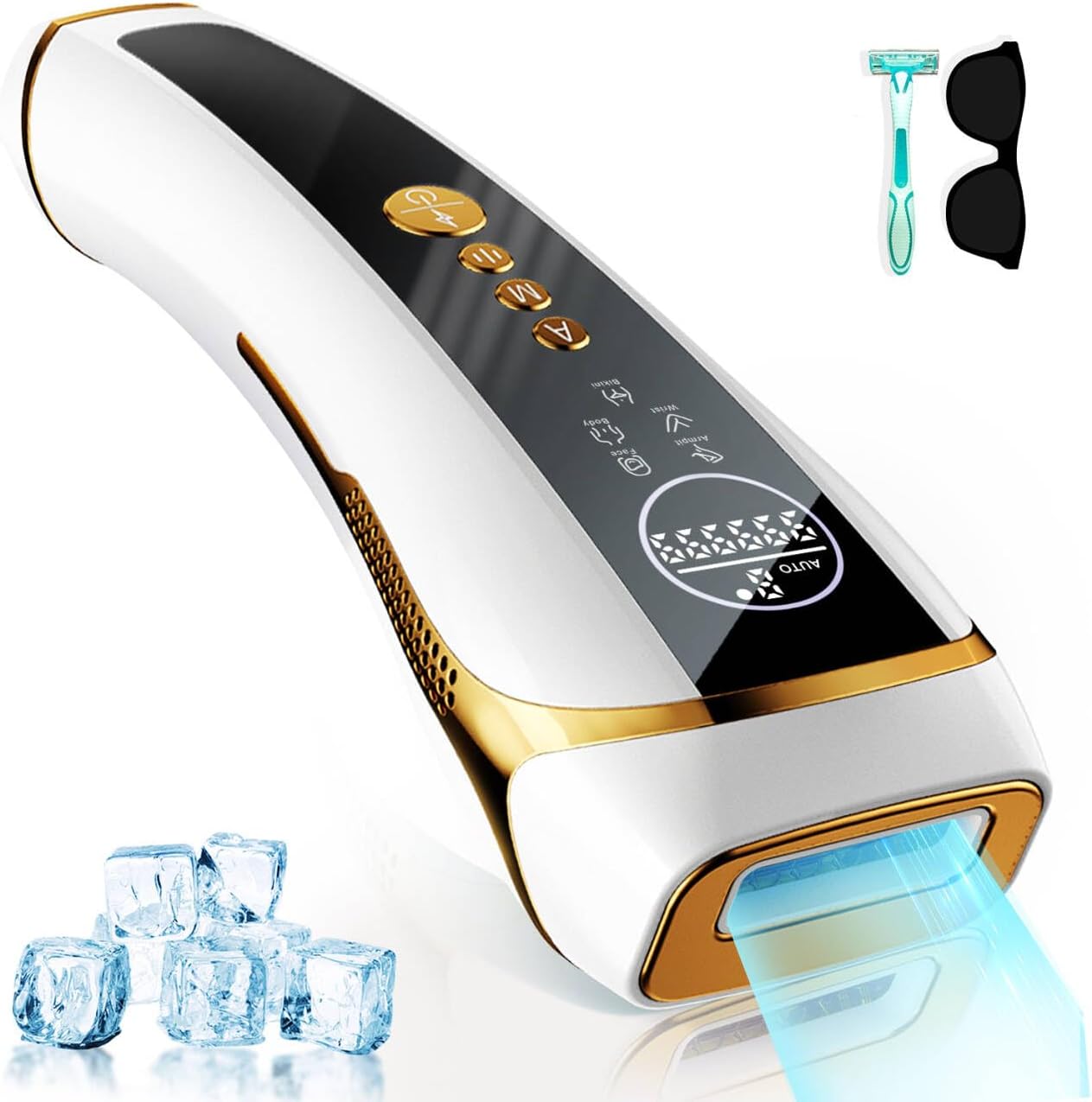 脱毛器 VIO対応【サロン級HIPL光脱毛器】冷感脱毛 99万回照射 9段階調節 メンズ 髭 レディース 全身適用 21J高出力 サファイア冷却 だつもうき 無痛 光脱毛器 ムダ毛ケア