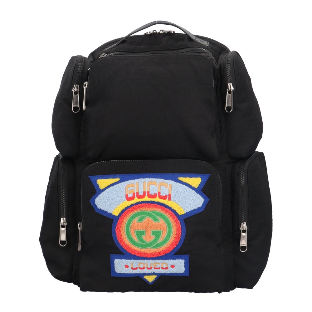 グッチ 1980sパッチ刺繍 リュック・デイパック ナイロン 536743 GUCCI 中古