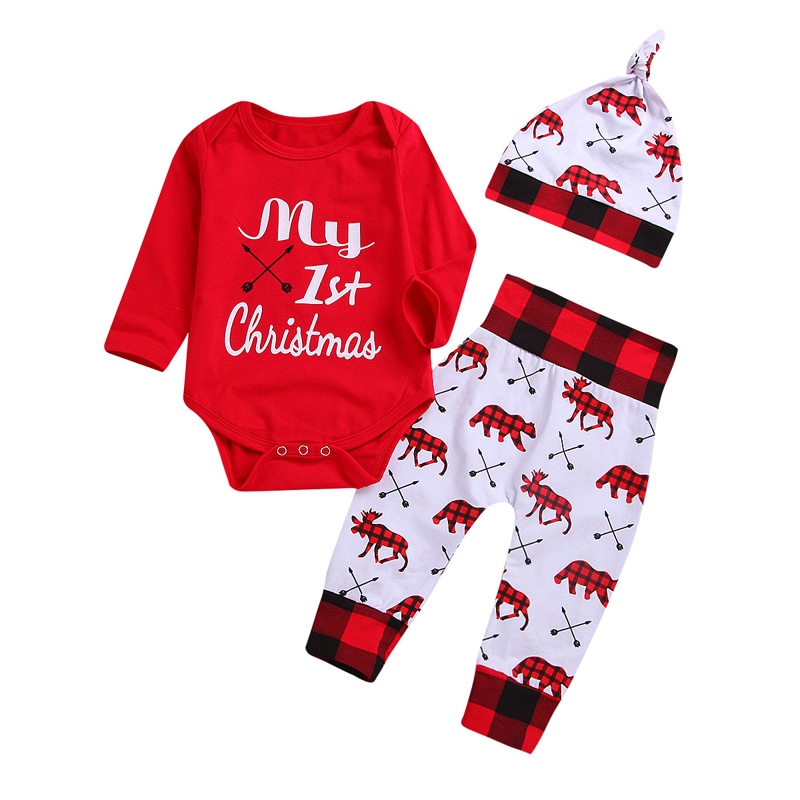国内初の直営店 子供のためのクリスマスパジャマ 新生児服 パンツセット 男の子の服 衣装 家庭用 Tシャツ